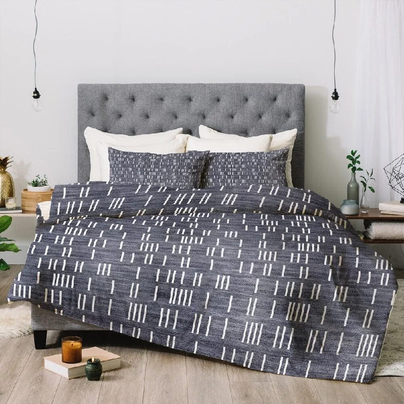 Full - size comforters suitable for full - sized beds in guest rooms or small bedroomsHolli Zollinger Bogo Denim Mudcloth Light Comforter Set -King