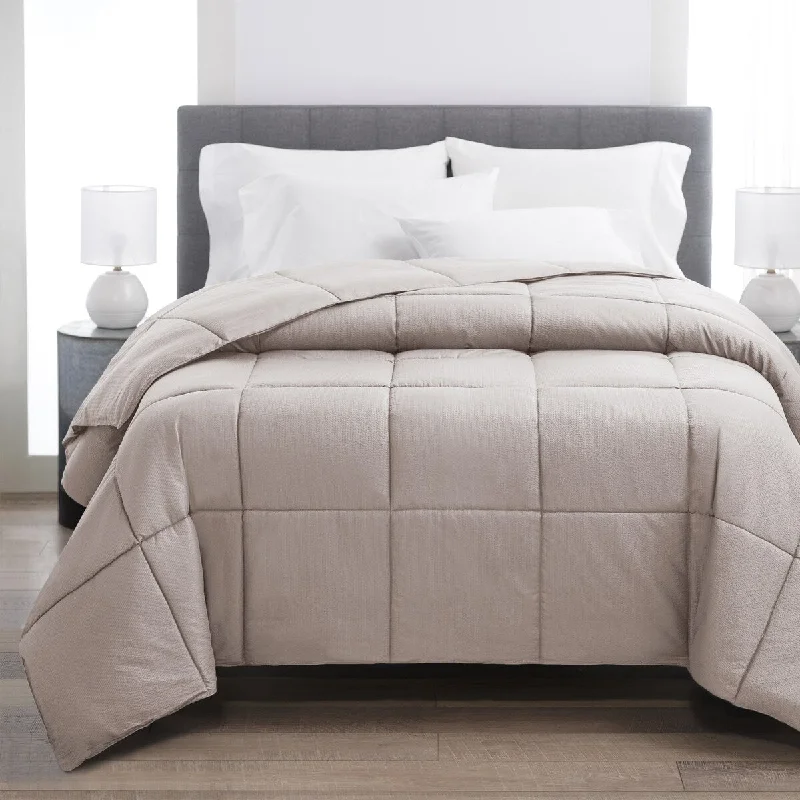 King - size comforters to fit large king - sized beds perfectlyCozy Classics Boucle Down Alternative Chalk Beige Comforter