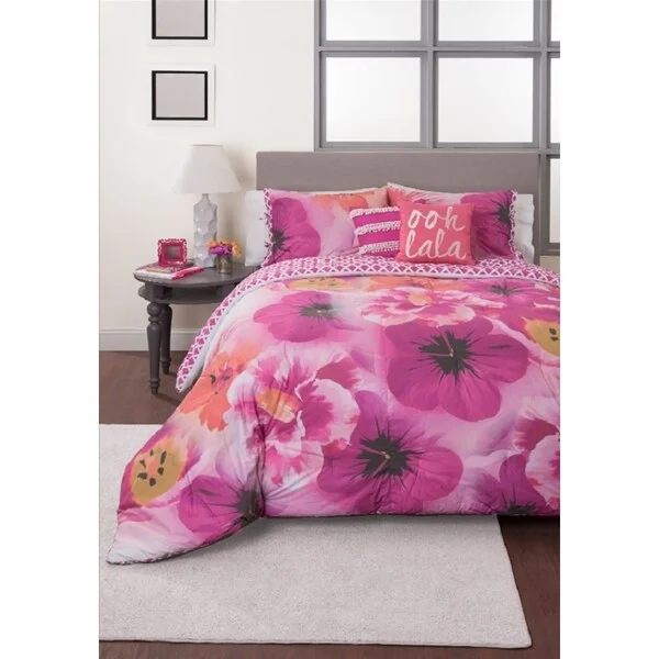 King - size comforters to fit large king - sized beds perfectlyAzalea Garden 5-piece Comforter Set