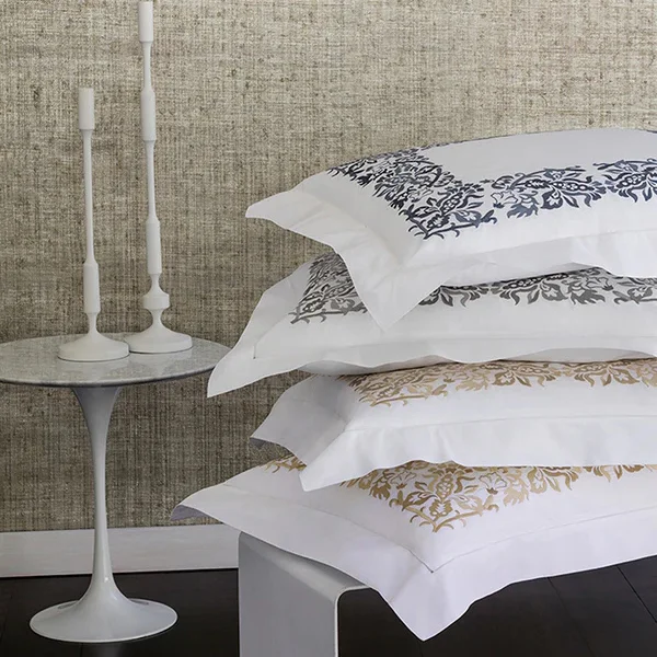 Rayon - Cotton Sheets for a Breathable and Soft BlendSaxon Embroidered Sheet Collection