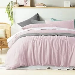 Quilted Cotton Sheets for a Warm and Inviting BedBlush Linen Sheet Set