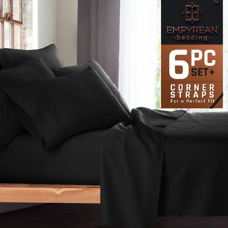 Wrinkle - Free Polyester Sheets for a Low - Maintenance BedEmpyrean Premium Deep Pocket 6-Piece Bed Sheet Set