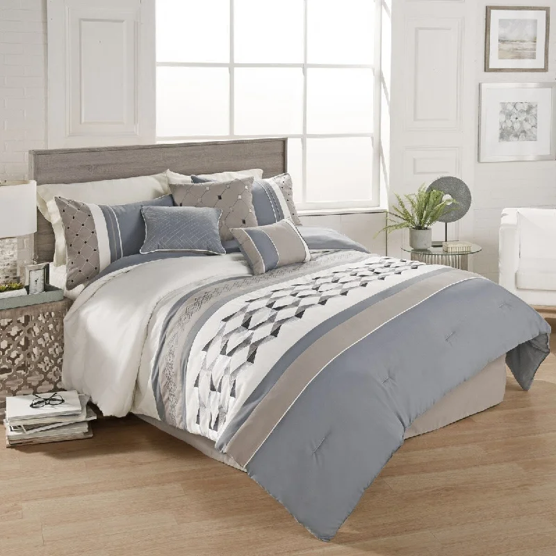 Duck down comforters with a softer feel and good warmth retentionRiverbrook Home Beren 7 Piece Comforter Set