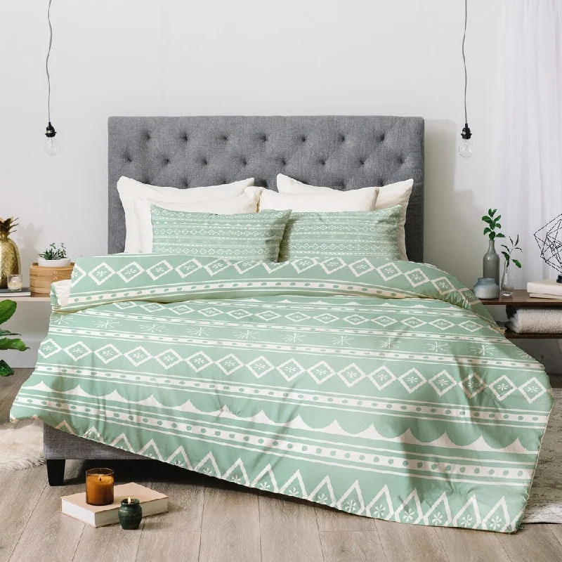 Synthetic - filled comforters like polyester for affordability and hypoallergenic propertiesCraftbelly Retro Holiday Mint Comforter Set -Twin XL