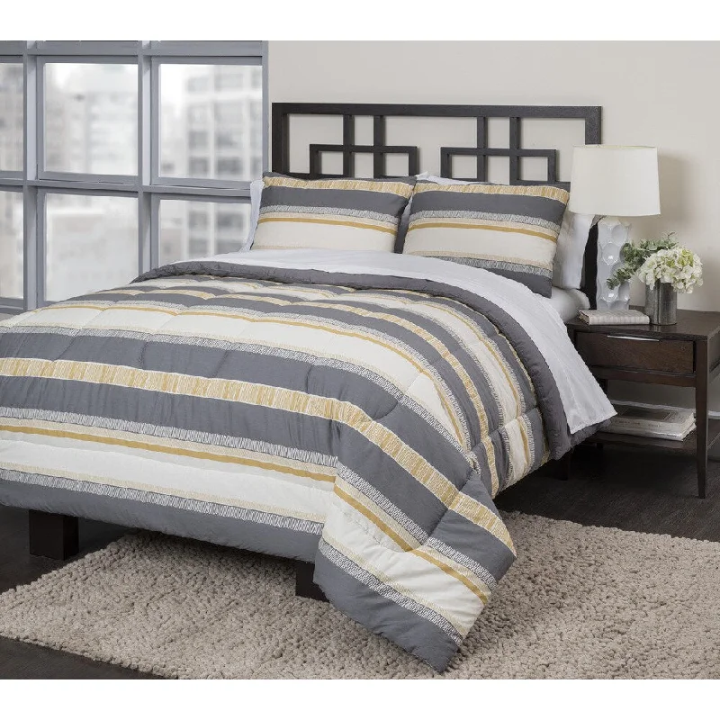 Cotton - filled comforters for a breathable and natural sleep experienceNative Stripe 3-piece Comforter Set