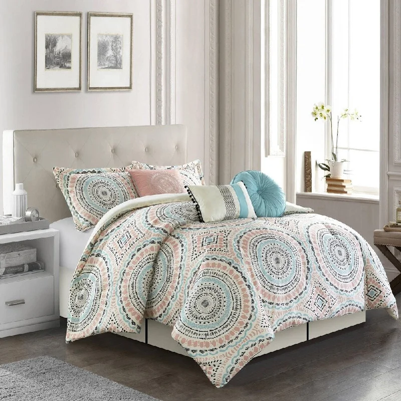 Wool - filled comforters with natural moisture - wicking and temperature - regulating featuresNanshing Laylani 7-Piece Medallion Comforter Set