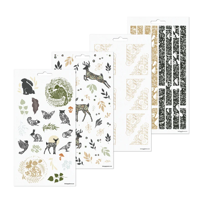 Wrinkle - Free Polyester Sheets for a Low - Maintenance BedWild Woods - 10 Sticker Sheets