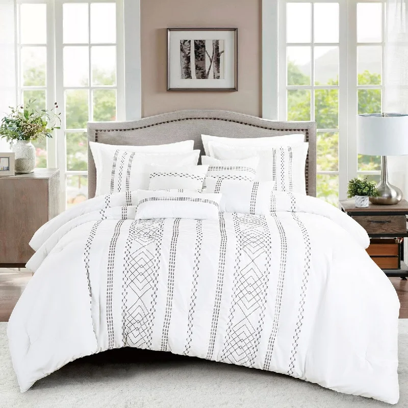 King - size comforters to fit large king - sized beds perfectlyJabmen Luxury 7 Piece Comforter