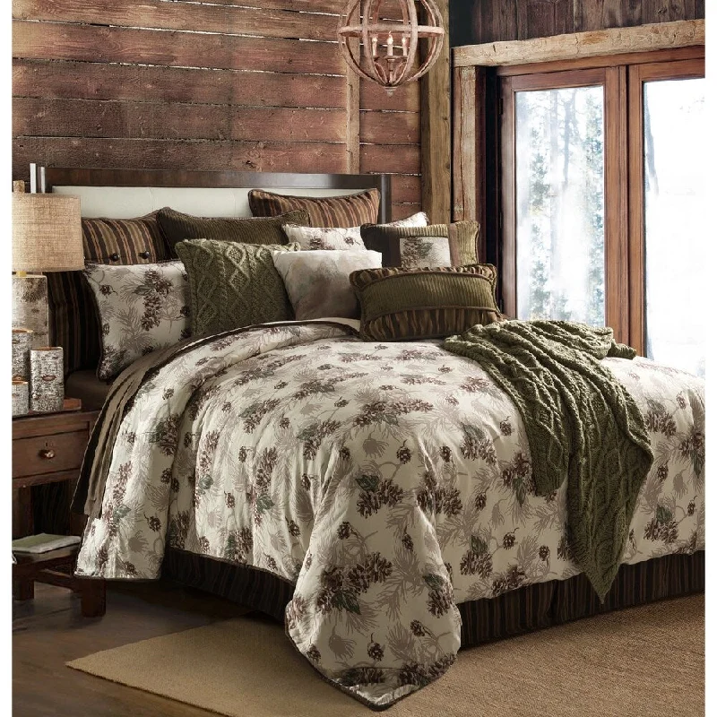 Microfiber - filled comforters that are lightweight and easy to care forForest Pine Comforter Set, Queen