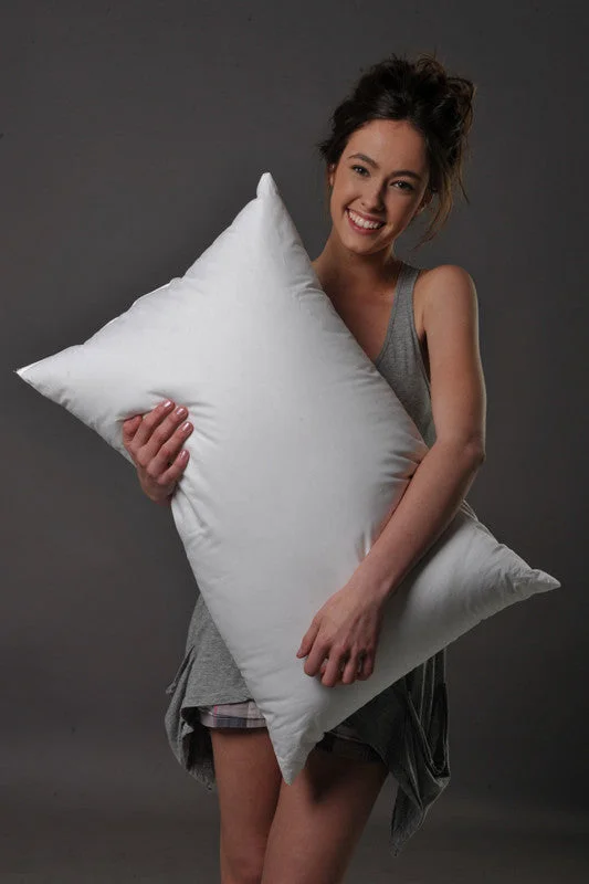 Standard Size Firm Pillow 95% White Premium Polish Mother Goose Down German Batiste TE270