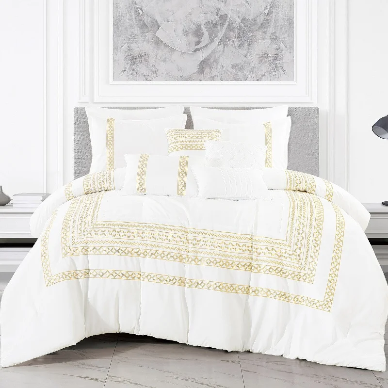 Down - filled comforters for supreme warmth and lightnessANLICNES Luxury 7 Piece Comforter