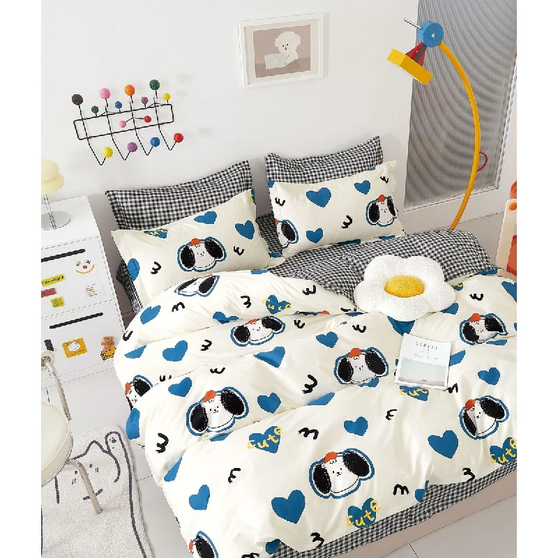 Latex - filled comforters with a bouncy texture and good supportWyatt Animal Prints 100% Cotton Comforter Set