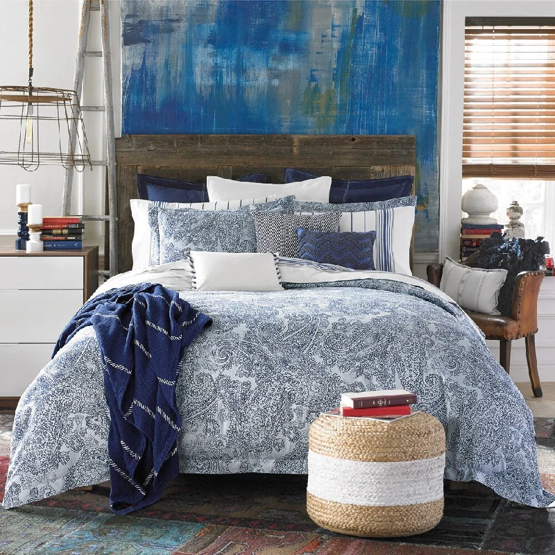 Full - size comforters suitable for full - sized beds in guest rooms or small bedroomsTommy Hilfiger Canyon Paisley 3-piece Comforter Set