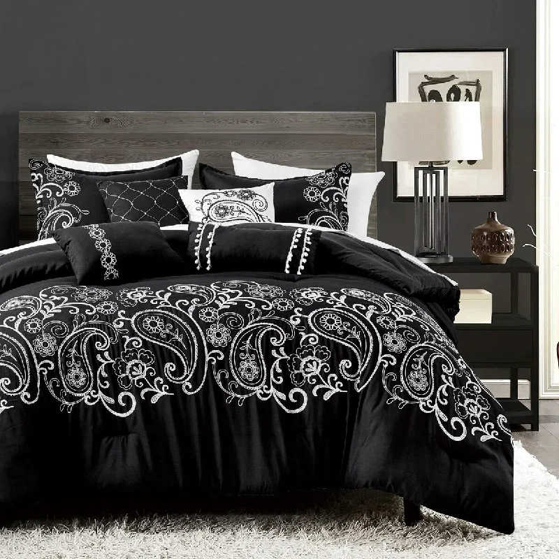 King - size comforters to fit large king - sized beds perfectlyYaser Luxury 7 Piece Comforter Set