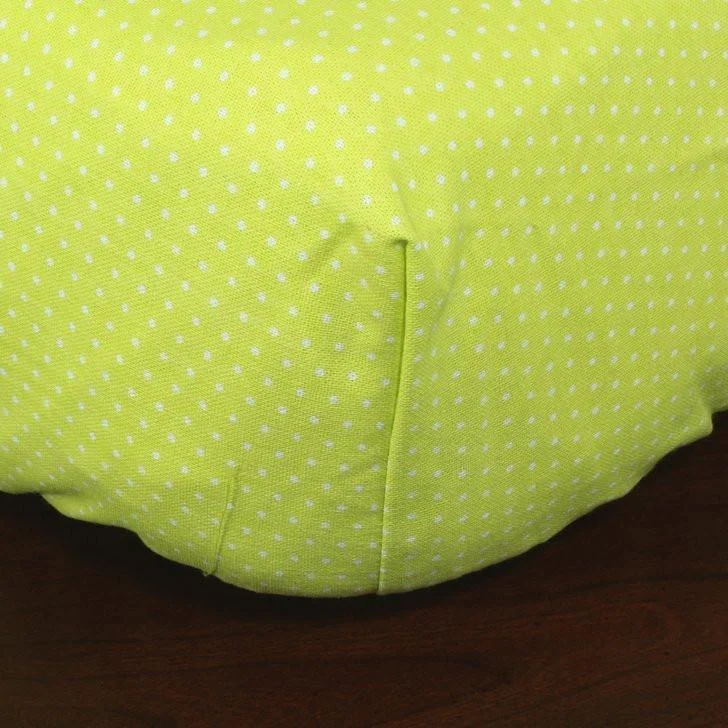 King - Size Sheet Sets with a Decorative Pillow SetWhite Dots on Light GreenCrib Sheet - 100% Cotton