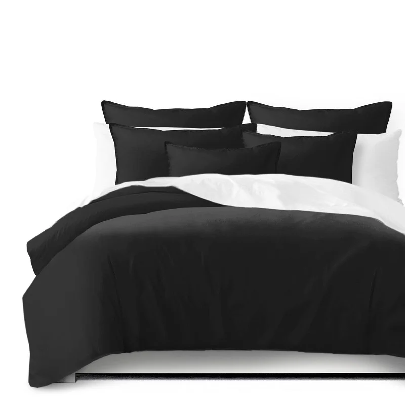 Queen - size comforters for standard queen - sized mattressesSt Anne Black Comforter and Pillow Sham(s) Set