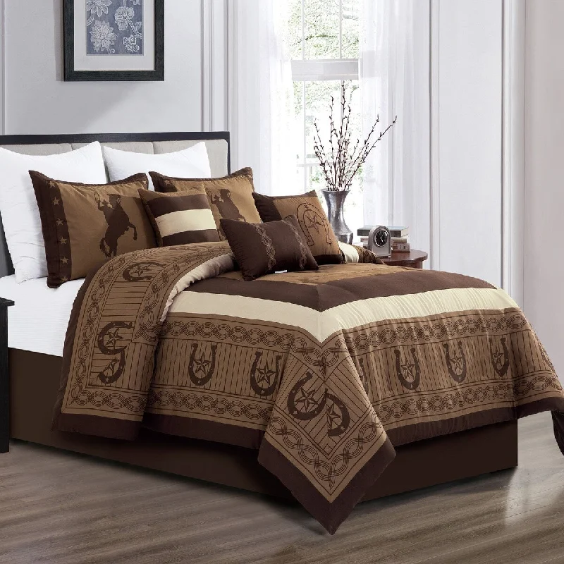 Goose down comforters known for their superior quality and insulationRIDER Luxury 7 Piece Comforter