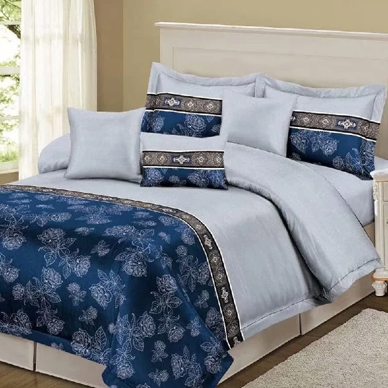 Latex - filled comforters with a bouncy texture and good supportWellco Queen Comforter Set - 3 Pieces All Season Bed Set Soft Queen Comforter Set with 2 Pillow Shams