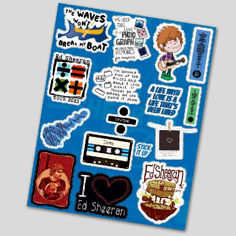 Organic Flannel Sheets for a Natural and Warm SleepED SHEERAN mini sticker sheet