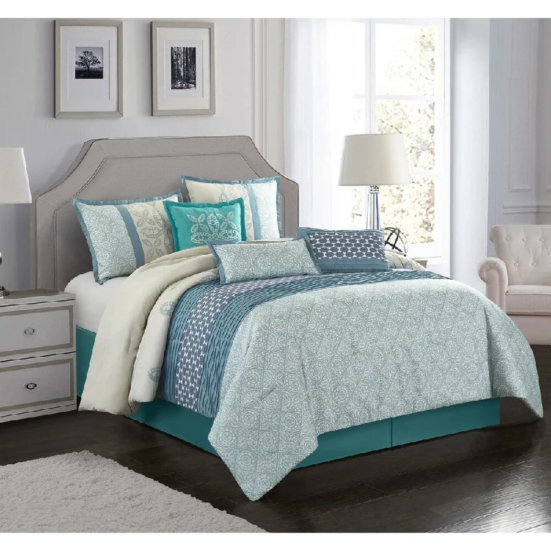 Queen - size comforters for standard queen - sized mattressesNanshing Rebecca 7 Piece Comforter Set