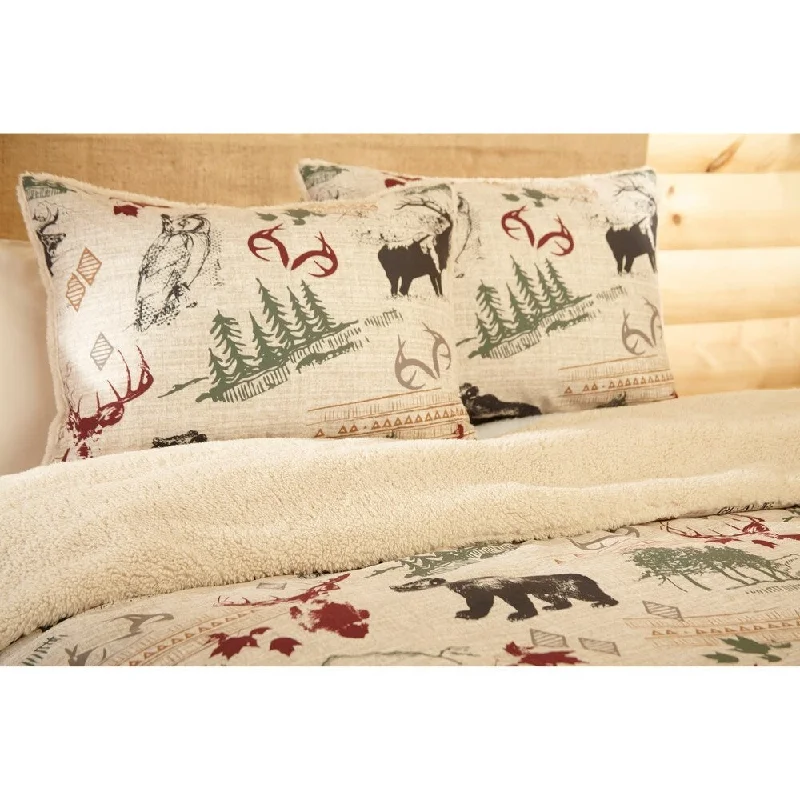 Wool - filled comforters with natural moisture - wicking and temperature - regulating featuresRealtree Deer Valley Comforter Set