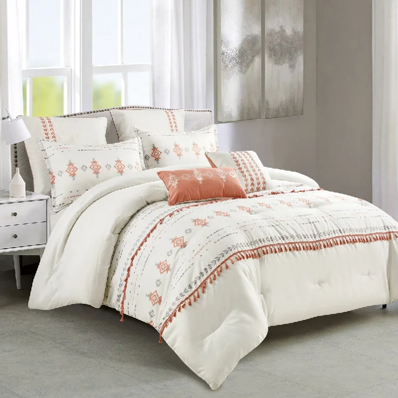 Down - filled comforters for supreme warmth and lightnessCynbel Luxury 7 Piece Comforter set