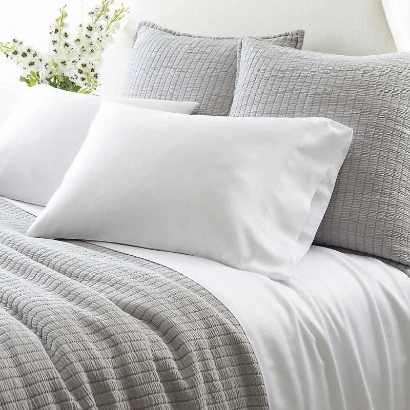 Jersey - Knit Sheets for a Comfortable and Casual BedPine Cone Hill Silken Solid White Sheet Set