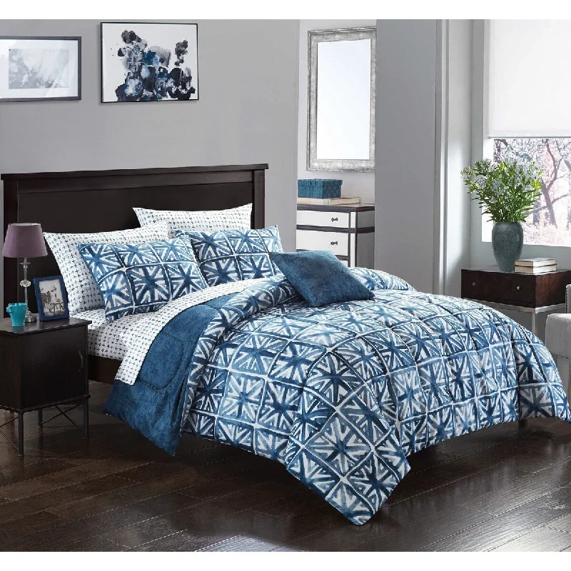 Synthetic - filled comforters like polyester for affordability and hypoallergenic propertiesEliza Comforter Set