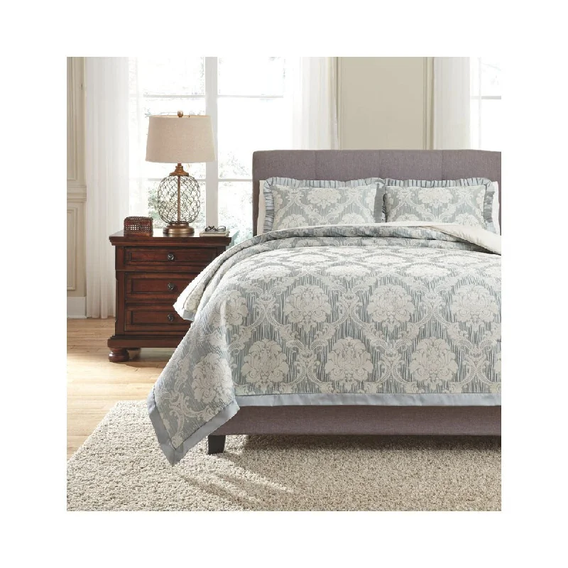 Wool - filled comforters with natural moisture - wicking and temperature - regulating featuresSignature Design by Ashley Joisse 3-piece Comforter Set