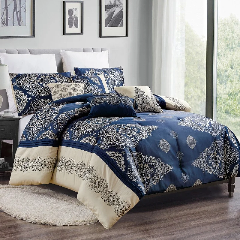 Latex - filled comforters with a bouncy texture and good supportLEVANE Luxury 7 Piece Comforter