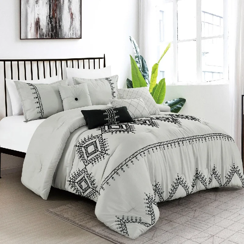 Wool - filled comforters with natural moisture - wicking and temperature - regulating featuresZoa Luxury 7 Piece Comforter set