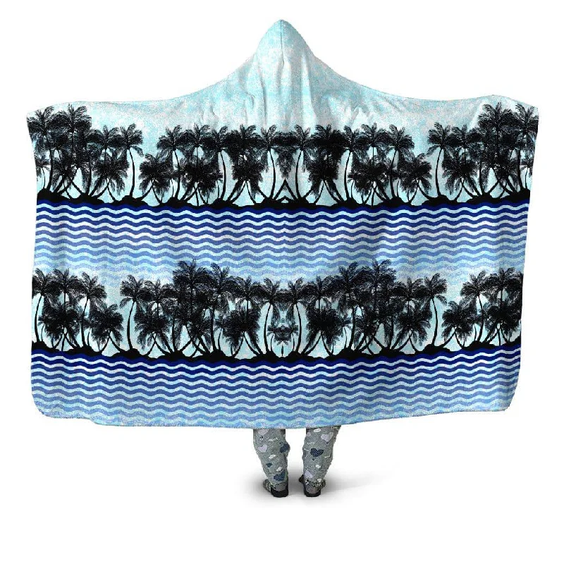 Tropical Waves Hooded Blanket