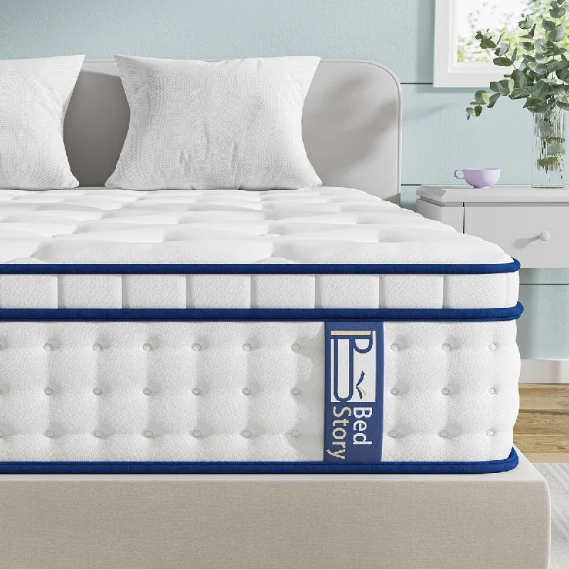 Innerspring mattresses with coil counts for supportFull Mattress, 10" Medium Firm Hybrid Mattress, Cooling Gel-Infused Memory Foam w/ Individual Pocket Springs Motion Isolation