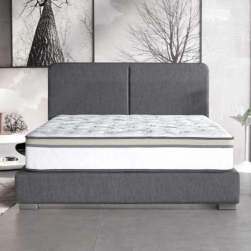 Hybrid mattresses combining foam and innerspring technologyFull Size- 10" Majestic Medium Pillow-top Cool Gel Memory Edge Support Pocket Spring Hybrid Mattress