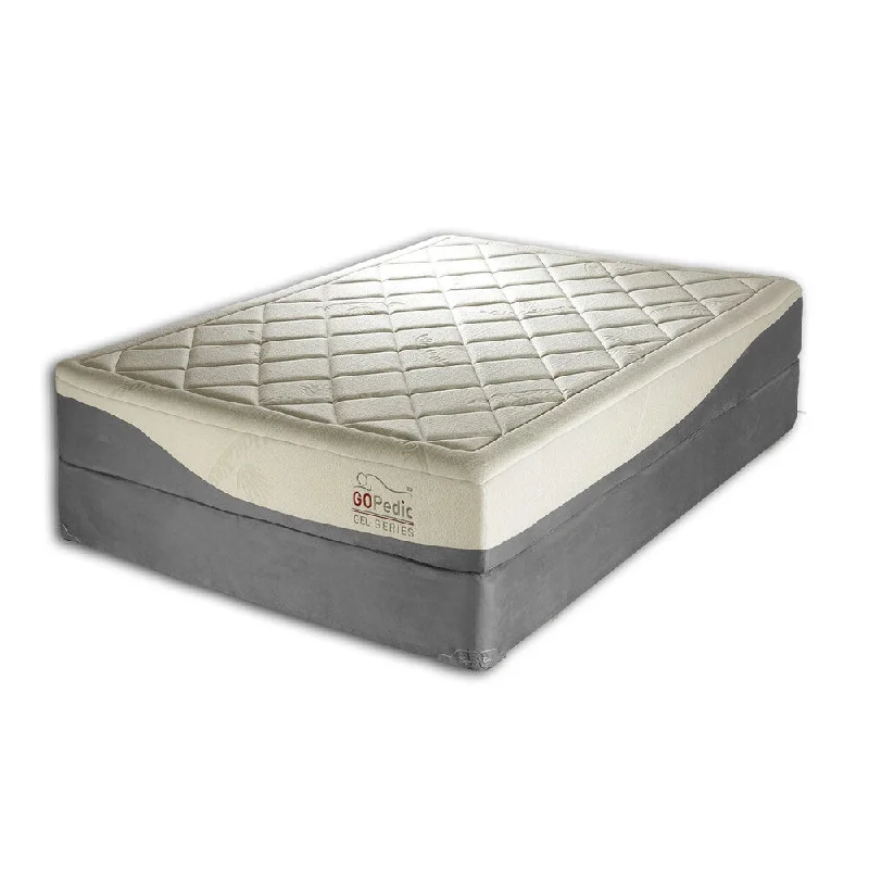 Hybrid mattresses combining foam and innerspring technologyGo Pedic 10-inch Full-size Gel Memory Foam Mattress