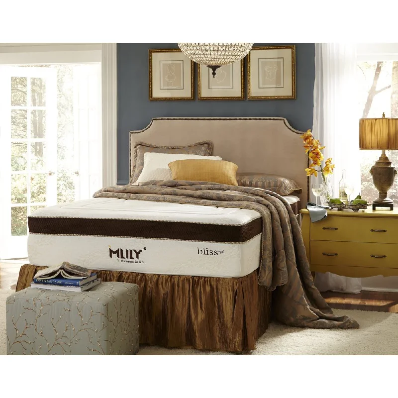 Polyester - foam mattresses for budget - friendly optionsMlily Bliss 15-inch California King-size Gel Memory Foam Mattress