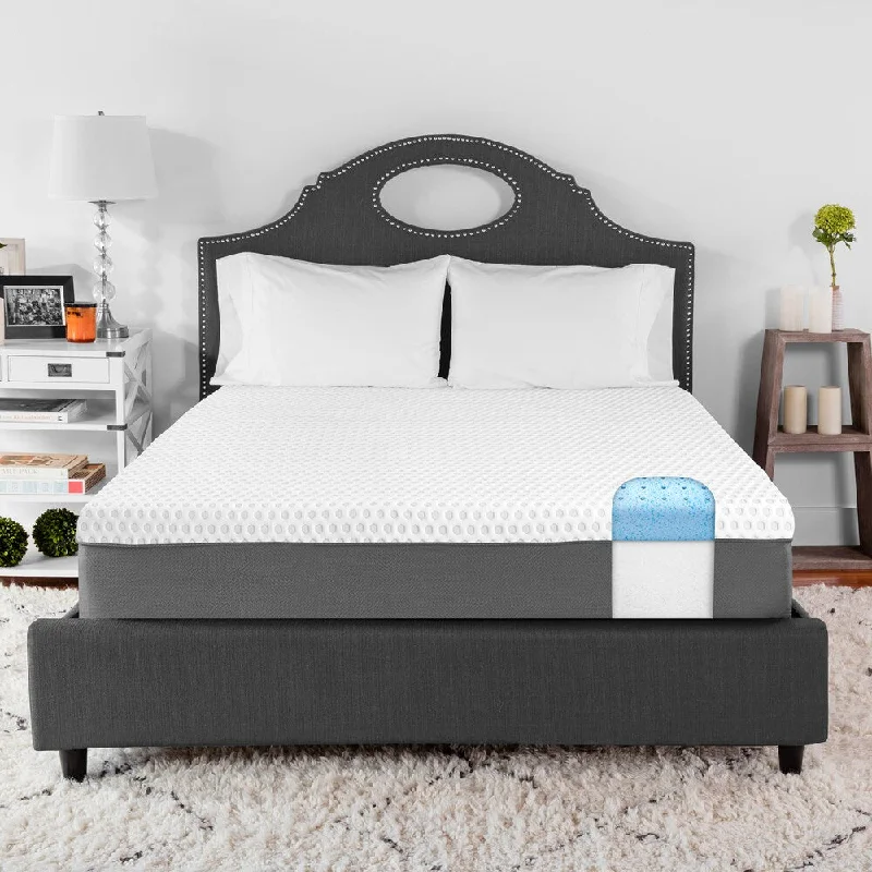 Innerspring mattresses with coil counts for supportSwissLux 10-inch Queen-size Gel Memory Foam Mattress